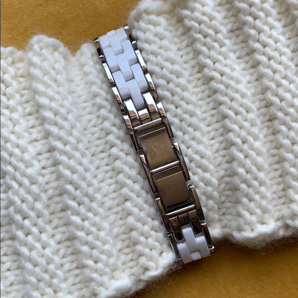 Anne Klein Dial Steel & White Ceramic Ladies Watch - Picture 3 of 4